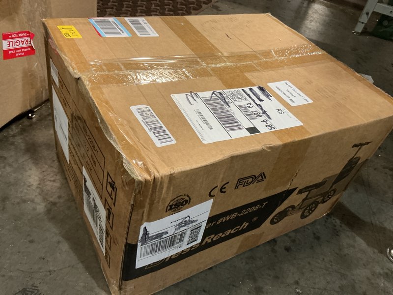 Condition photo showing New/Like New for blessreach deluxe medical scooter double handbrake, all terrain steerable knee scooter crutch alternative, for adults injured ankle & foot recovery in blacks