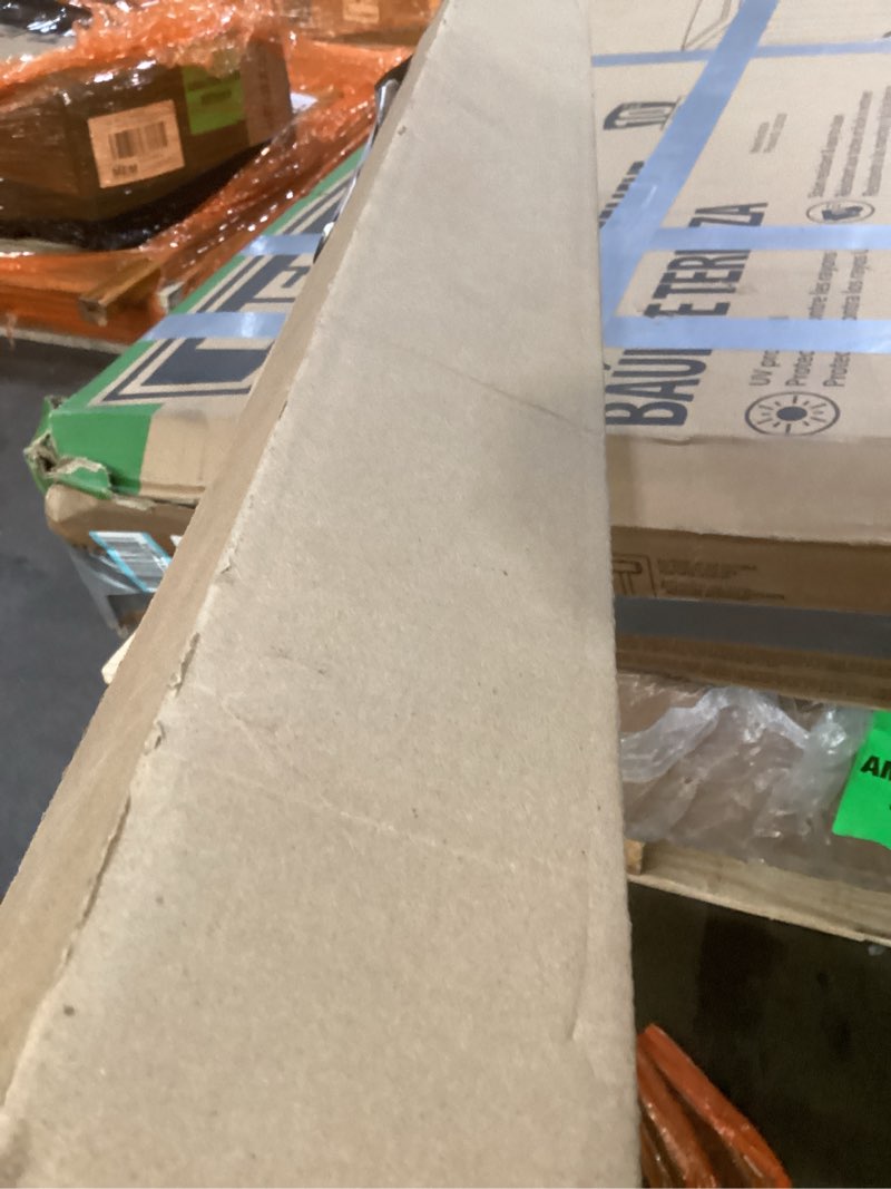 Condition photo showing As Is for ChrisDowa Cordless Blackout Roller Shades for Windows, Thermal Insulated UV Protection Pull Down Shades, Total Blackout Window Blinds for Home, Office, Bedroom, Door (67" W x 72" H, Grey) 67"W x 72"H Grey