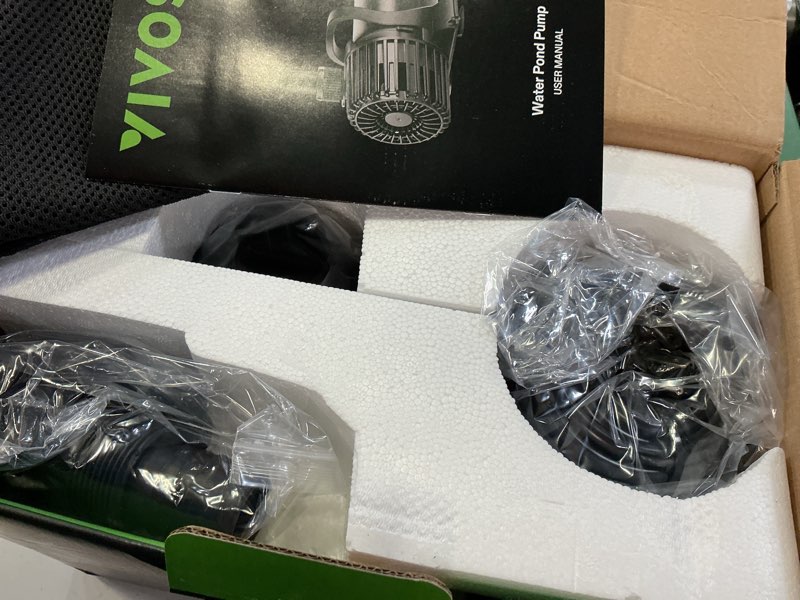 Condition photo showing New/Like New for vivosun 4500 gph submersible water pump, 220w pond pump, ultra quiet aquarium pump with 19ft. lift height for pond waterfall, fish tank, statuary, or hydroponics 220w 220w-4500gph