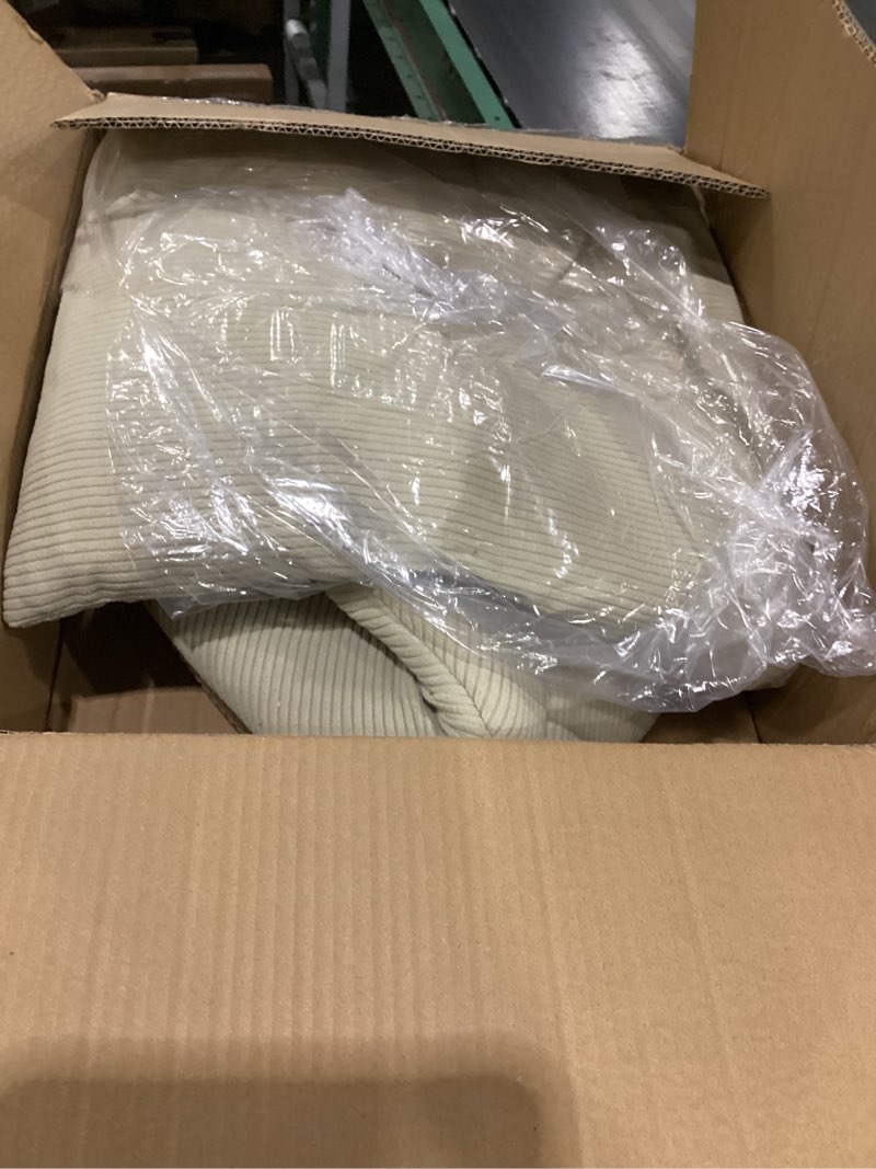 Condition photo showing Good Condition for best pet supplies cat bed for indoor cat, domed tent house with removable pillow, covered cat cave for small dog, puppies and all breeds of cats - corduroy beige1, 19 x 19 x h:19" beige 19" x 19" x h:19"