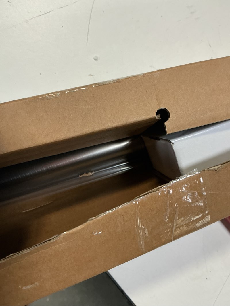 Condition photo showing New/Like New for BlastHome® Non-Adjustable Luxury Curtain Rods for Windows, 1 ¼” Rod Set, 3 foot Fixed Length, Oil Rubbed Bronze Single Rod Oil Rubbed Bronze 3 foot