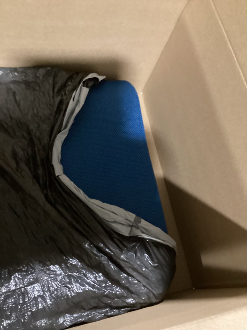 Condition photo showing Good Condition for YOUFI Extra Thick Large Seat Cushion -19 X 17.5 X 4 Inch Gel Memory Foam Cushion with Carry Handle Non Slip Bottom - Pain Relief Coccyx Cushion for Wheelchair Office Chair (Blue (1PACK)) Large(19''x17.5''x4'') Blue