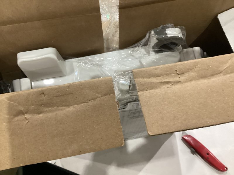 Condition photo showing Good Condition for kohler 4636-rl-0 cachet readylatch elongated slow close toilet seat, soft close toilet seat quiet lid, contoured grip-tight bumpers installation hardware, apartment essentials, white white elongated ready latch