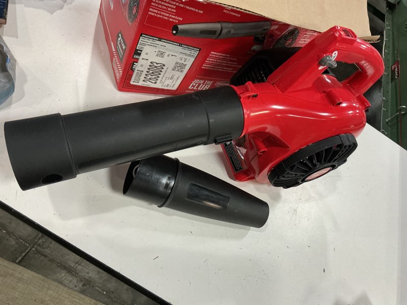 Condition photo showing As Is for craftsman cmxgaama25bl 200 mph 430 cfm gas handheld leaf blower