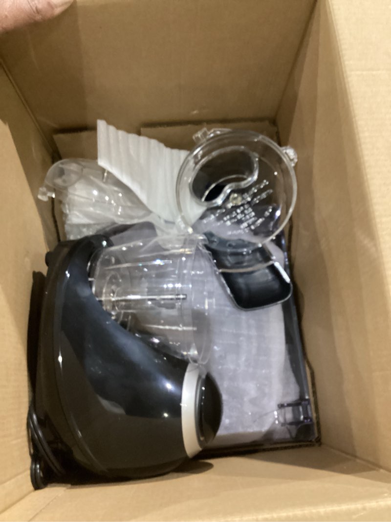 Condition photo showing As Is for cuisinart food processor, 14-cup vegetable food chopper for mincing, dicing, shredding, puree & kneading dough, 720-watt motor, stainless steel, dfp-14bcny 14-cup stainless steel
