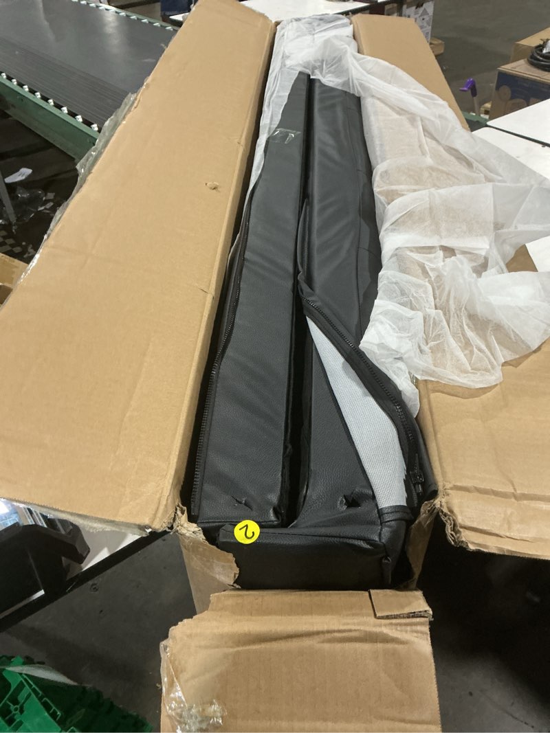 Condition photo showing Good Condition for convertible futon sofa bed loveseat with cup holder, black