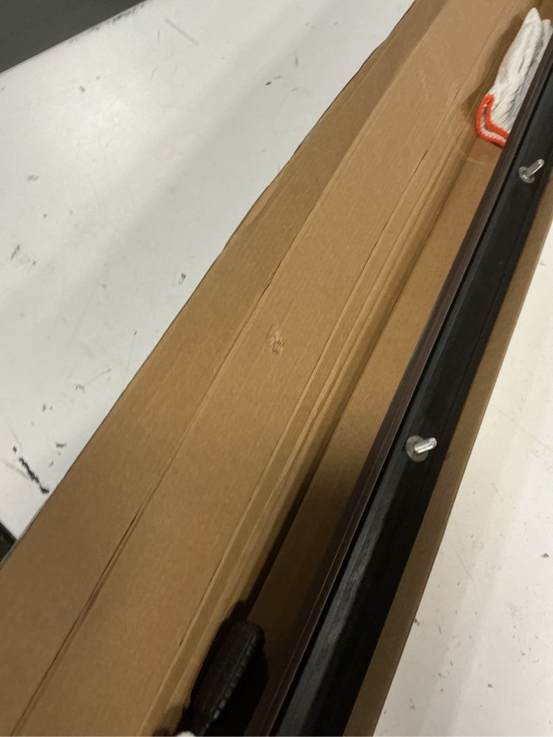 Condition photo showing Good Condition for 3' adjustable sill cap for therma-tru door,sill cap threshold replacement,durable, rot-resistant, wood-grained texture (black wood composite),sca4hu30sca3mu30