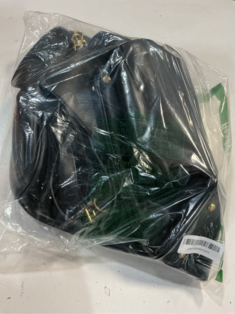 Condition photo showing Good Condition for suede & leather tote bag for women,soft leather shoulder handbags for ladies,satchel purse for travel work l black & gold clasp