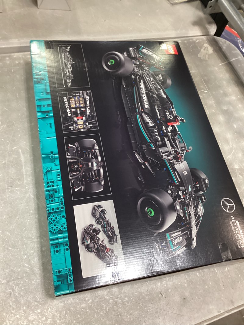 Condition photo showing Good Condition for LEGO Technic Mercedes-AMG F1 W14 E Performance Race Car Building Set, Scale Model Car Gift for Adults, Authentically Detailed Build and Display Model for Home or Office Décor, 42171
