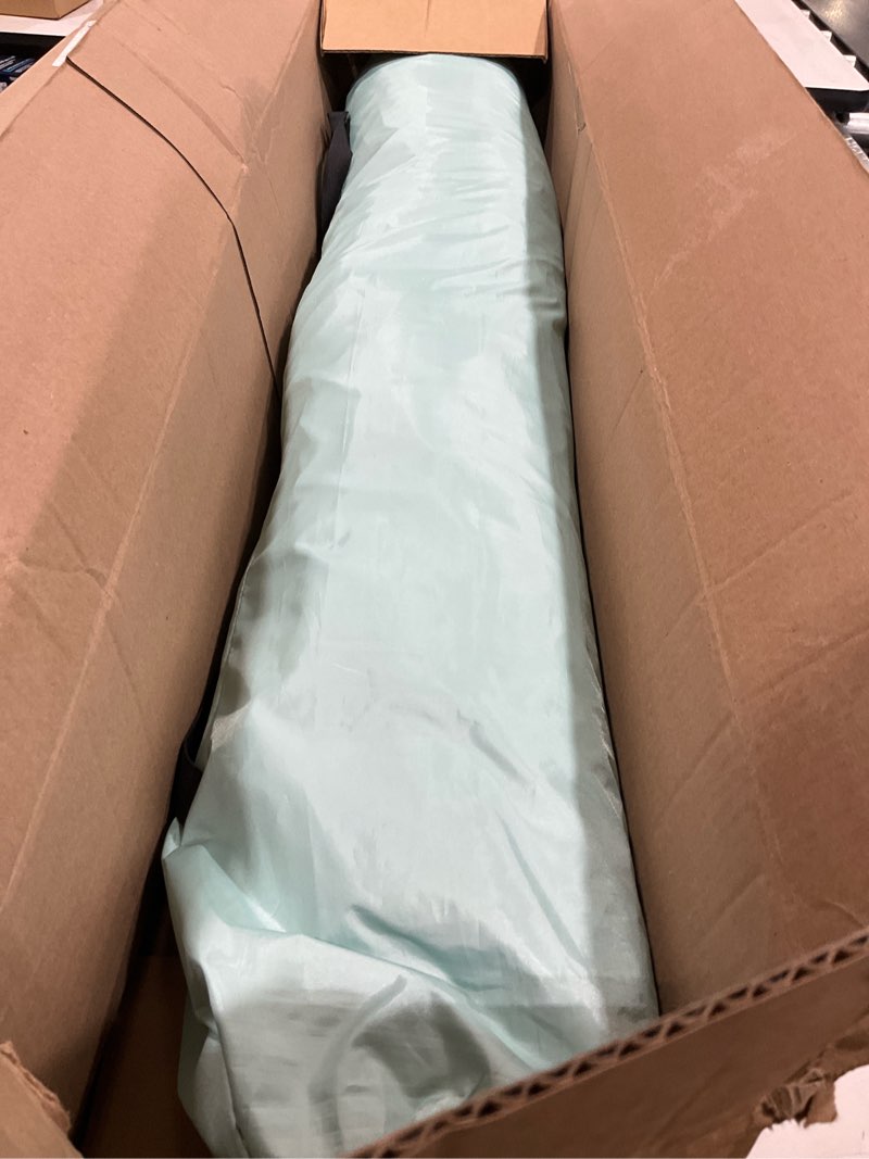 Condition photo showing Good Condition for whitefang deluxe pop up beach tent sun shade shelter for 3-4/5-6 person, uv protection, extendable floor with 3 ventilating windows plus carrying bag, stakes, and guy lines mint green xx-large