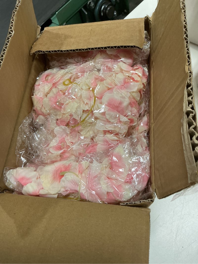 Condition photo showing Good Condition for 10pcs 59ft artificial silk cherry blossom garland, hanging sakura flower vines for wedding party home arch office sakura decor (light pink)