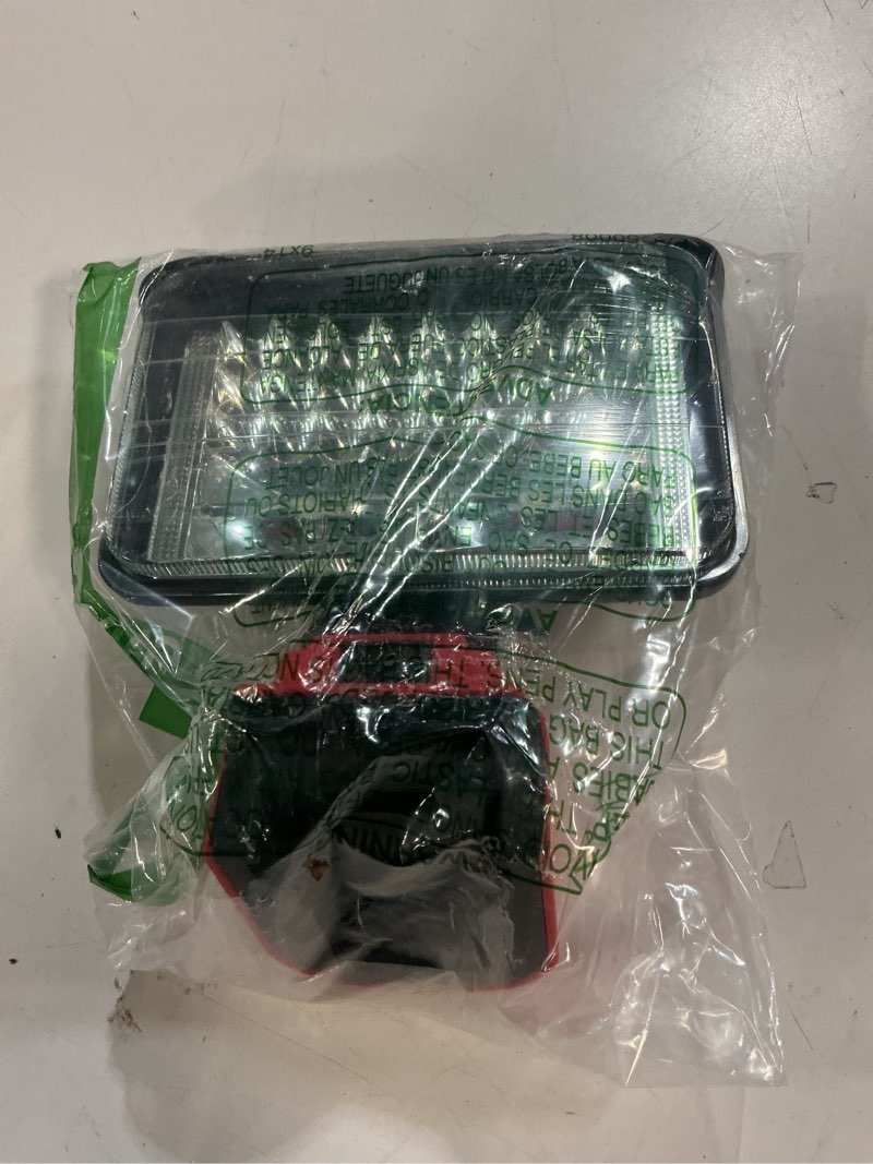 Condition photo showing Good Condition for led work light compatible with milwaukee 18v battery, 5'' 80w 8000 lumens cordless flood lights portable work light, usb and type-c charger port for camping, emergency red 80w ( battery not included )
