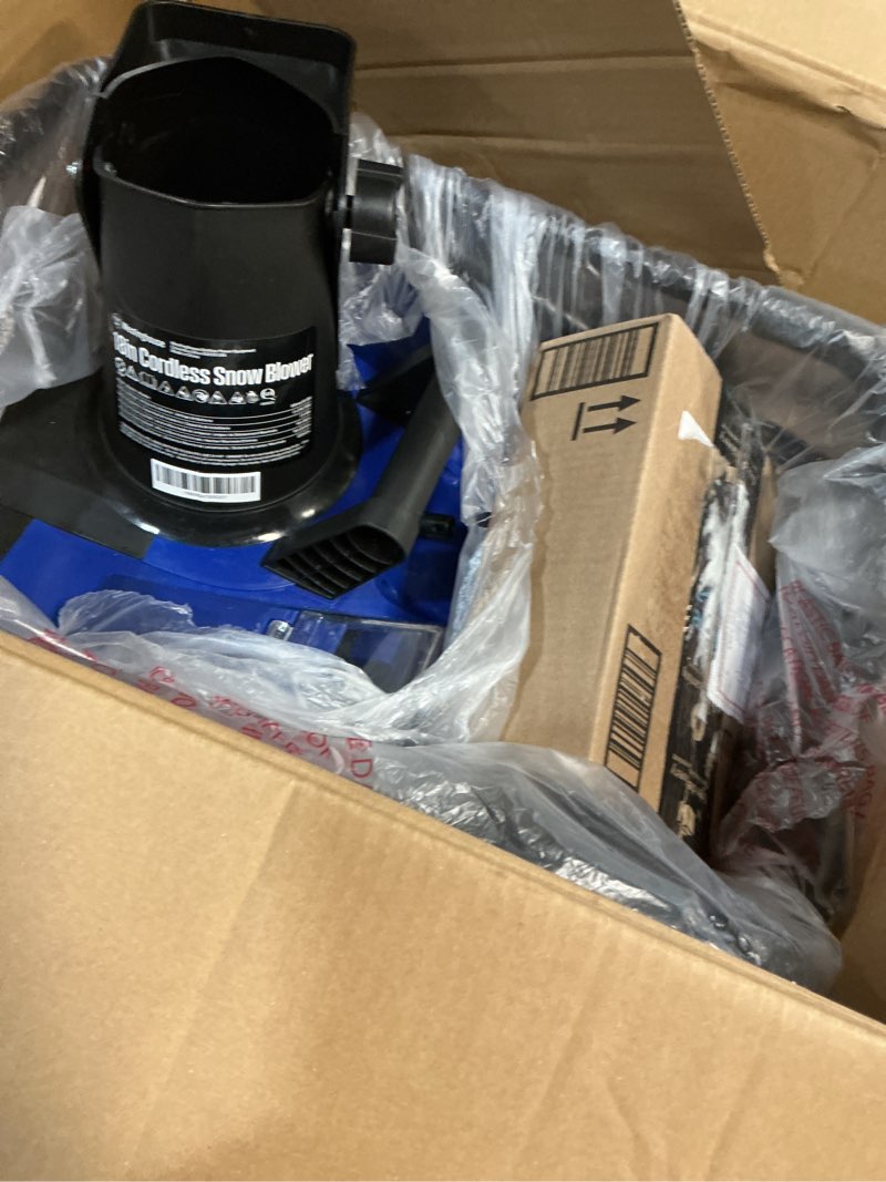 Condition photo showing Good Condition for Westinghouse WSnow18 48V Cordless Snow Blower 18 Inch Kit, Steel Auger, LED Light, 1200W Brushless Motor, 25ft Throwing Distance, Plows 650lbs/min, Compatible with Snow Joe Batteries 18 Inch with Battery/Charger