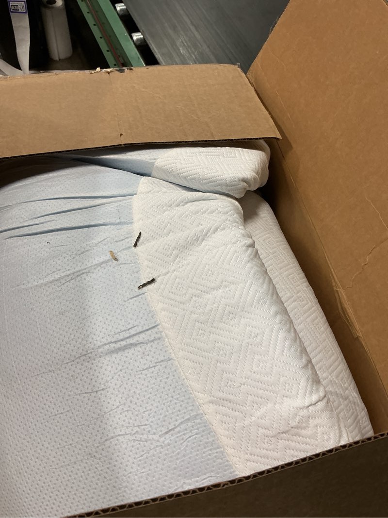Condition photo showing As Is for SIMILAR EGO Gel Memory Foam Mattress Topper, 3 Inch Full with Removable Breathable Soft Cover, Cooling Bed Topper for Comfort Body Support & Pressure Relief, CertiPUR-US Certified 3 Inch(Topper with White Cover) Full