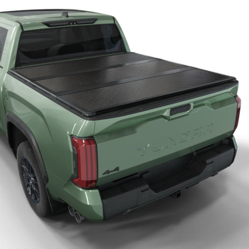 ht-016 truck bed tonneau cover, hard tri-fold style  tc23-tay82015