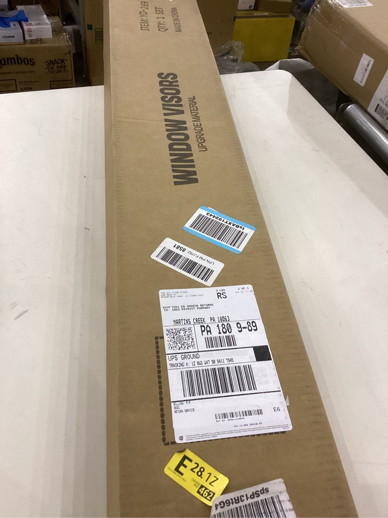 Condition photo showing Good Condition for Window Rain Guard for 2019-2024 Chevy Silverado/GMC Sierra 1500 Crew Cab, 20-24 Silverado/Sierra 2500HD 3500HD, Window Visor Vent Wind Shade Deflector Shield Protector Sun,Tape-on, for Full-Size Cab For 19-24 Silverado/ Sierra