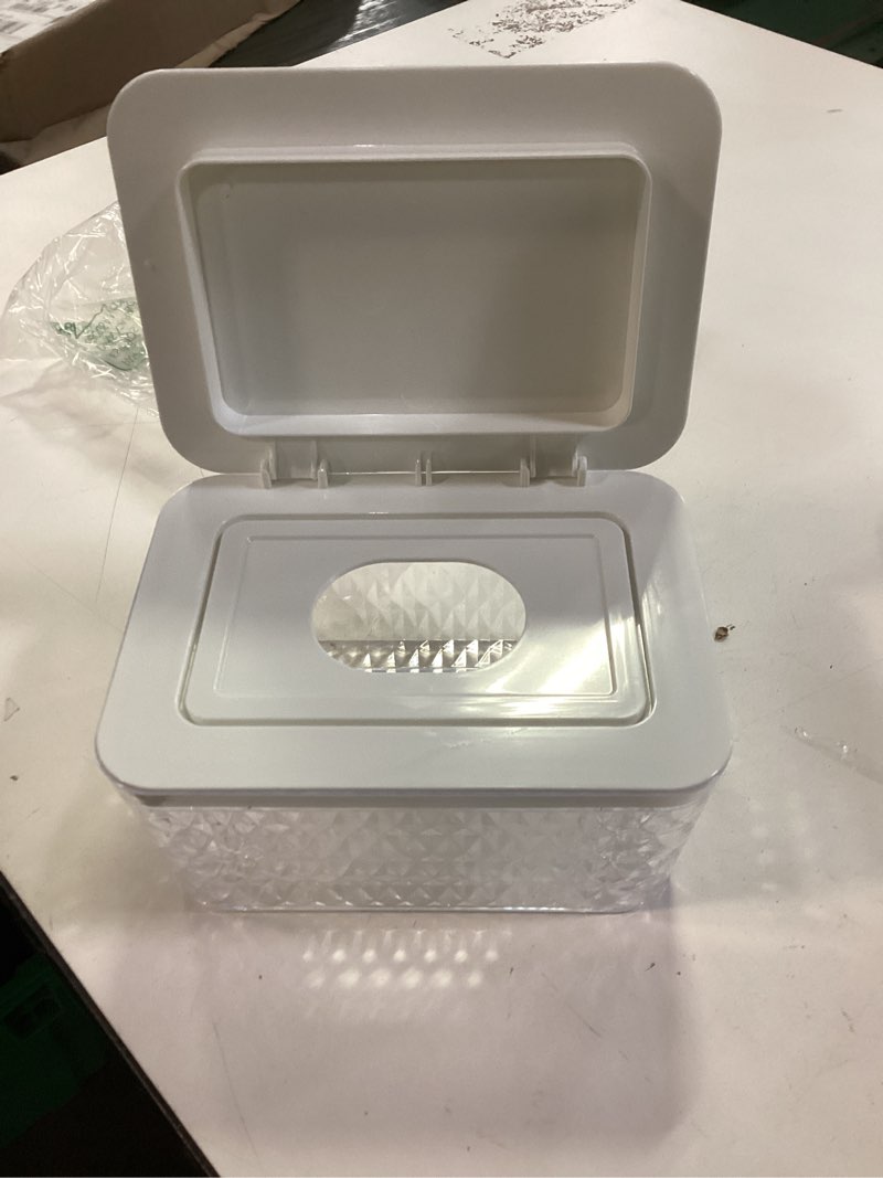 Condition photo showing Good Condition for Wipes Dispenser Seal-Designed Wipe Dispenser Holder Wipes Case Box for Bathroom Keep Wipes Fresh, Dust-Proof & Non-Slip