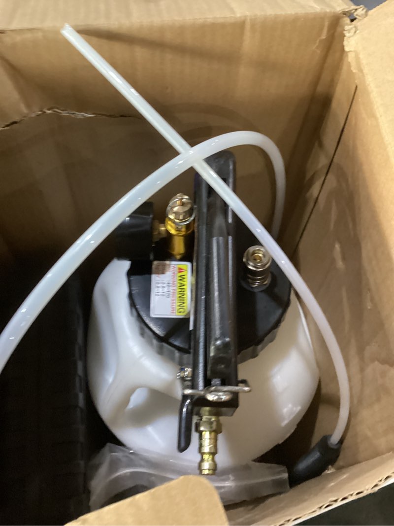 Condition photo showing New/Like New for four uncles 10l transmission fluid pump - pneumatic transmission fluid extractor and dispenser with 15 metal atf adapters and pressure gauge for automotive use, transmission fluid transfer pump kit 10l pneumatic