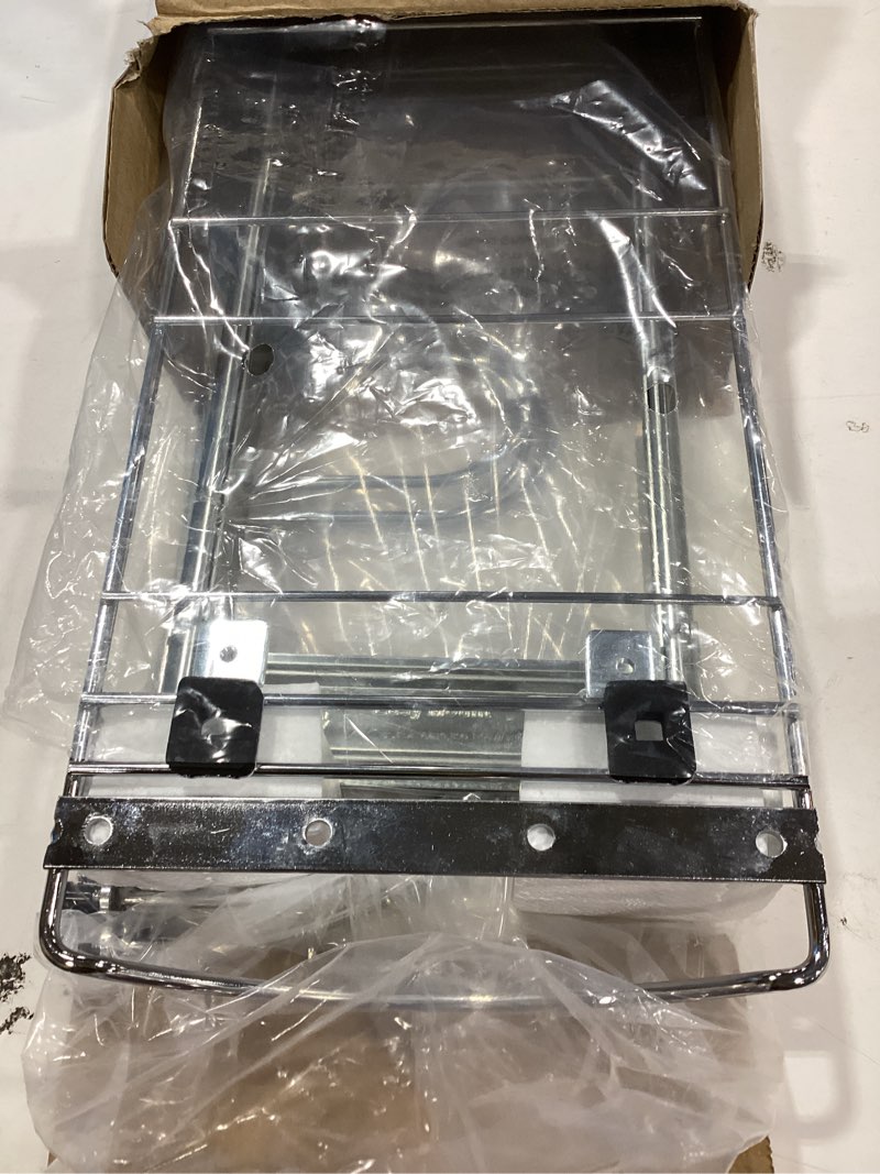 Condition photo showing Good Condition for lynk professional® pull out pot lid and cookie sheet organizer rack for cabinet - lifetime ltd. warranty - sliding kitchen organizers – pans, pots, lids, and tray storage - 7.25 wide x 21 inch, chrome