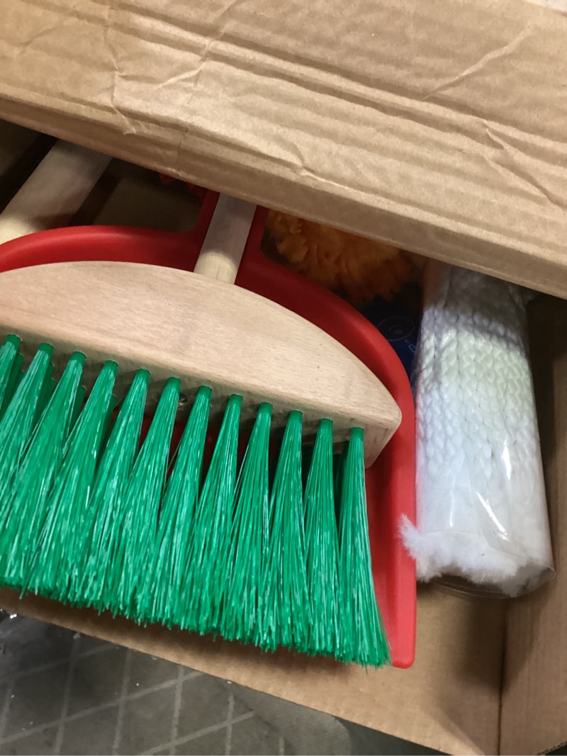 Condition photo showing Good Condition for Melissa & Doug Let's Play House Dust! Sweep! Mop! 6 Piece Pretend Play Set - Toddler Toy Cleaning Set, Pretend Home Cleaning Play Set, Kids Broom And Mop Set For Ages 3+