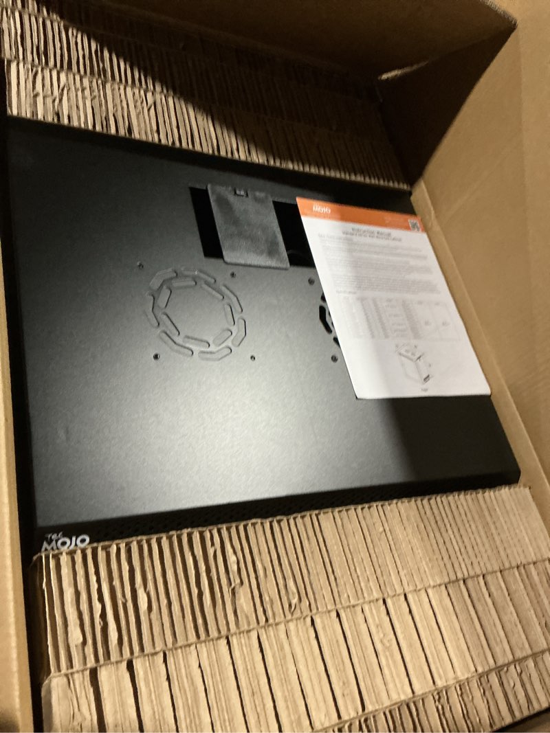 Condition photo showing Good Condition for Tecmojo 18U Wall Mount Rack Network Cabinet for 19" IT Equipment,with Lockable Glass Door and Side Panels,Cooling Fan,Black,17.7inch Depth for AV/Computer/Electronics Equipment Data Rack 18U/Glass Door