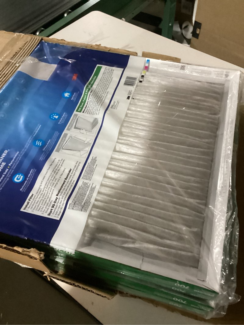 Condition photo showing Good Condition for Filtrete 20x20x1 Air Filter, MPR 1500, MERV 12, Healthy Living Ultra-Allergen 3-Month Pleated 1-Inch Air Filters, 2 Filters