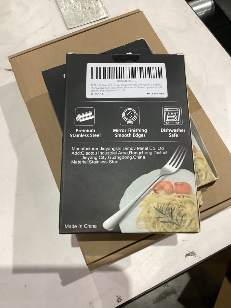 Condition photo showing New/Like New for 8-Piece 6.7 Inch Salad Forks Set,Durable Dishwasher Safe Stainless Steel Dessert Forks,Silverware Fork,Flatware Fork For Home Kitchen Salad Forks(8-Piece)