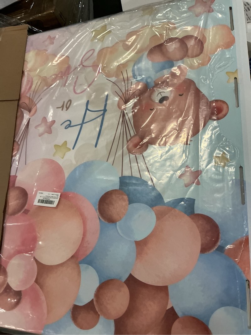 Condition photo showing Good Condition for AmazingSpark 28in Jumbo Gender Reveal Gift Box Kit with Oversized Box Giant Pull Bows for Gender Reveal Baby Shower Birthday Party Decor (Boho Teddy Bear)