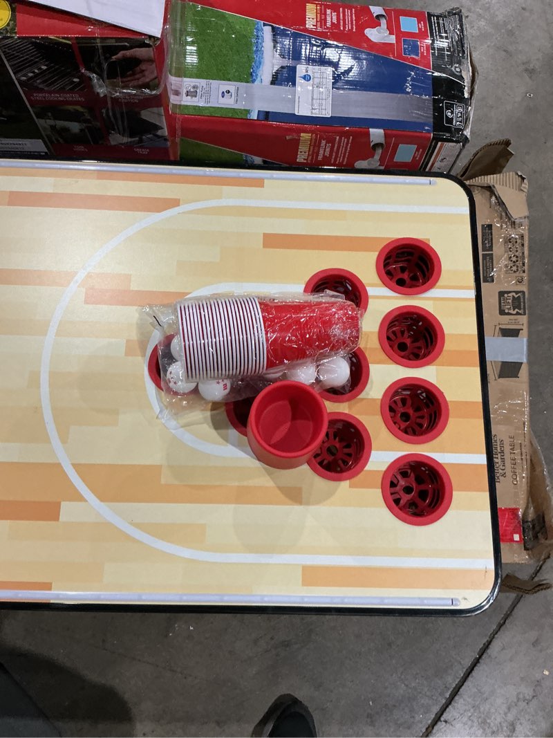Condition photo showing As Is for sam's exclusive: espn led combo pong table