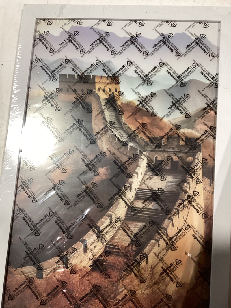Condition photo showing Good Condition for picrit 10x16 frame, photo frame for wall mounting display, white white 10x16