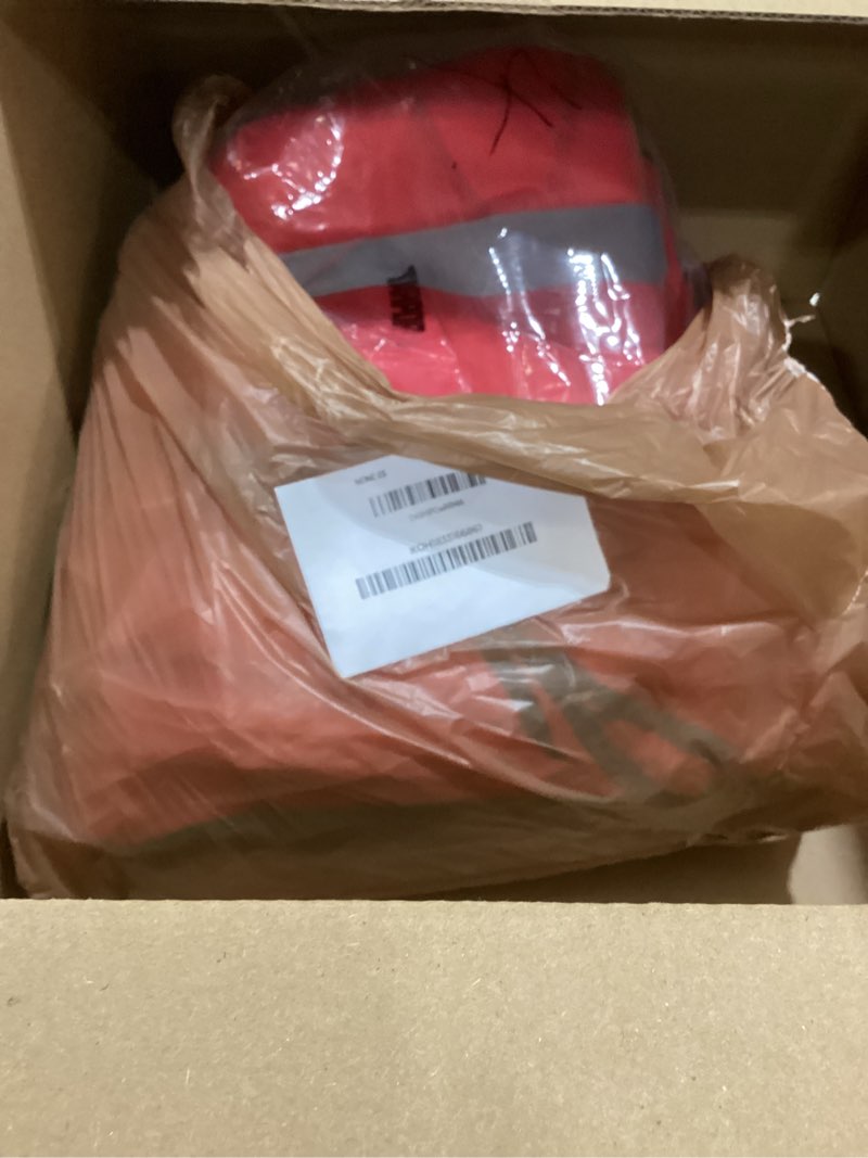 Condition photo showing As Is for Tarpop 60 Packs Safety Vests Pack High Visibility Construction Vests Reflective Working with 2 Reflective Strips Red
