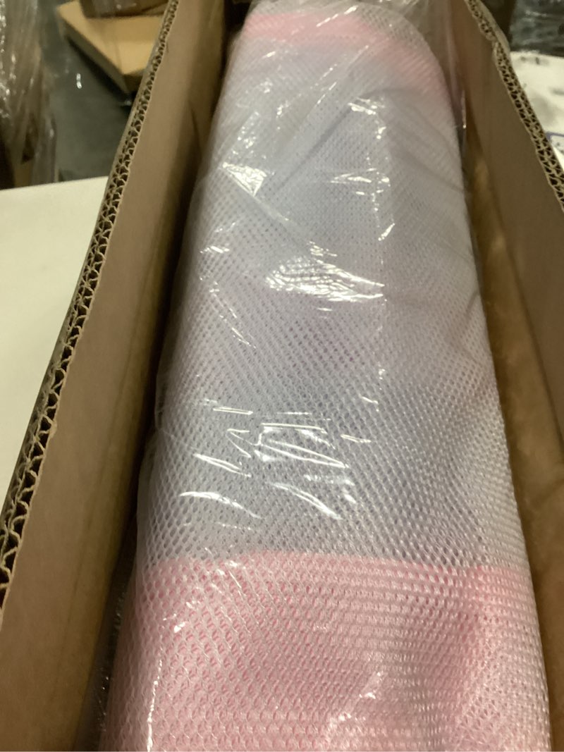 Condition photo showing Good Condition for 365 gallon 103" pool storage bin xxxl extra large swimming pool float storage bin, pool noodles holder, toys, floats, balls and floats equipment mesh rolling storage organizer bin, 103" lx32 wx35 h pink