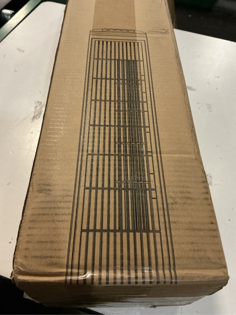 Condition photo showing New/Like New for pelonis 30 inch oscillating tower fan with 3 speed settings and auto-off timer, standing fan pft28a2bww, white