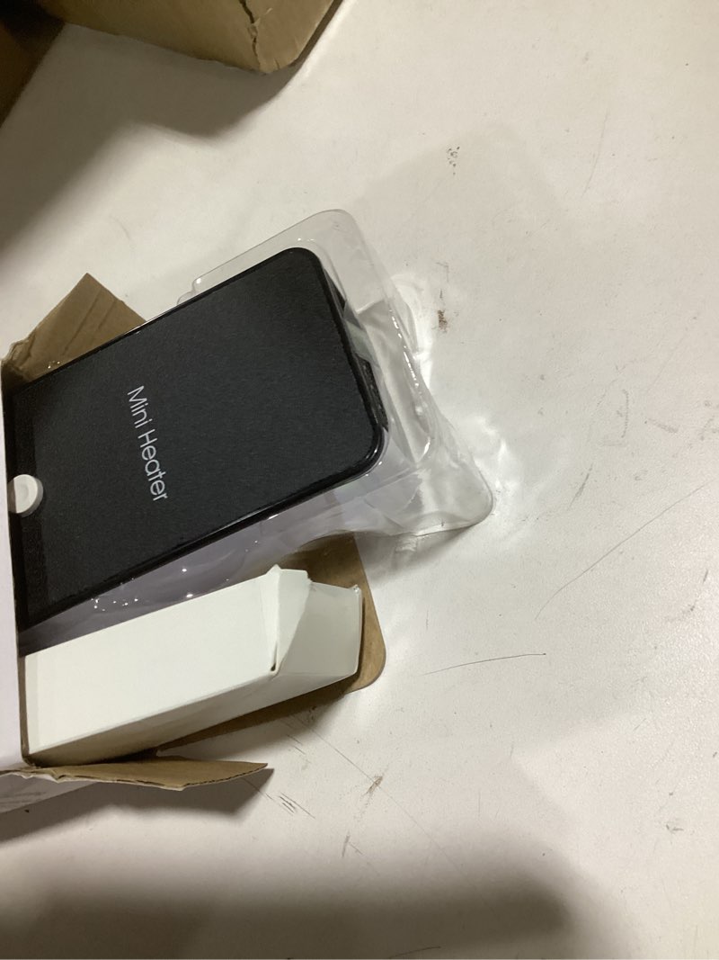 Condition photo showing Good Condition for Safety Energy-saving Heater Mini Portable Room Office Desktop Electric Fan Heater Air Warmer Black