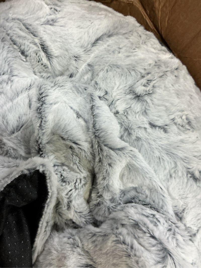 Condition photo showing As Is for Black Pet Calming Couch Throw Blankets for Dogs Waterproof Dog Blanket Fluffy Long Faux Fur for Little Dog Cat Puppy Mat Washable(Black,XS-28 * 20in) Black XS-28*20in(70*50cm)