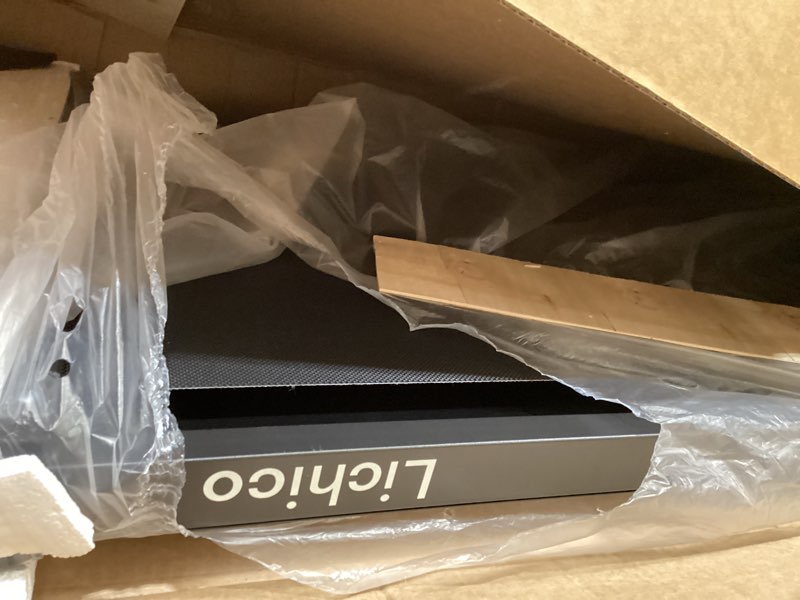 Condition photo showing Good Condition for lichico walking pad under desk treadmill?portable small treadmills for home and office?super quiet brushless motorized walking jogging running machine with remote control charcoal black