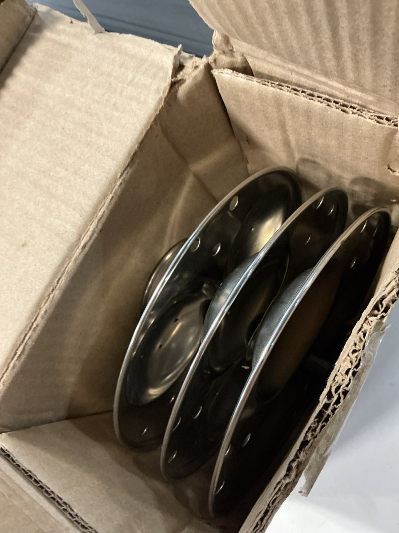 Condition photo showing Good Condition for indian idli 3 plates stainless steel idli stand for 3 liter / 3 qt cooker | (9 idly maker stand kitchen tool 3 plates, silver) indian kitchen item pack of 1