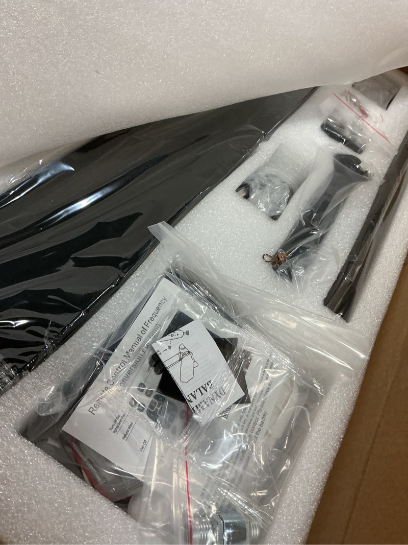 Condition photo showing Good Condition for ohniyou 60" ceiling fan no light - industrial fan remote & app control, quiet dc motor, indoor/outdoor ceiling fan for patio, shop, garage, aluminum blades, black black-no light 60 inch