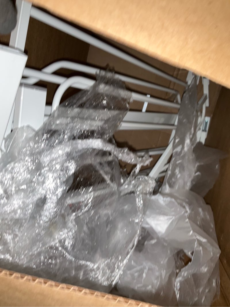 Condition photo showing As Is for regalo safety 29-56" extra wide baby gate for doorways & bottom of stairs, pressure mounted baby gate with door for babies, toddlers & pets, tested & safe for 30 years, american designed and owned white 29-56"w x 30"h