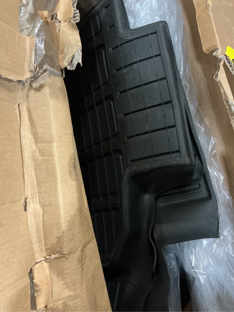Condition photo showing As Is for LASFIT Floor Mats for Jeep Grand Wagoneer/Grand Wagoneer L 2022 2023 2024 2025 7 Seats (NOT Fit for 8-Seat) All Weather TPE Custom Fit Car Mats Floor Liners 1st & 2nd & 3th Row, Black