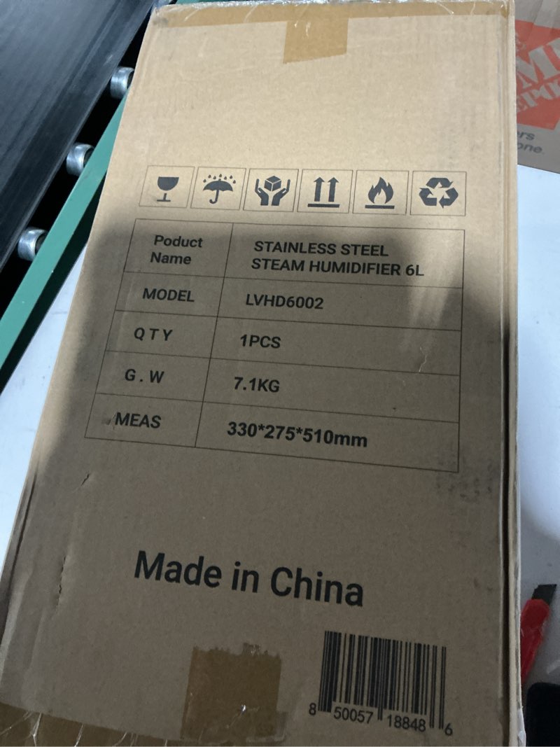 Condition photo showing Good Condition for 6l stainless steel warm mist humidifier with easy clean and warm steam function, healthy air mist humidifiers for bedroom living room, with sleep mode and auto-off setting
