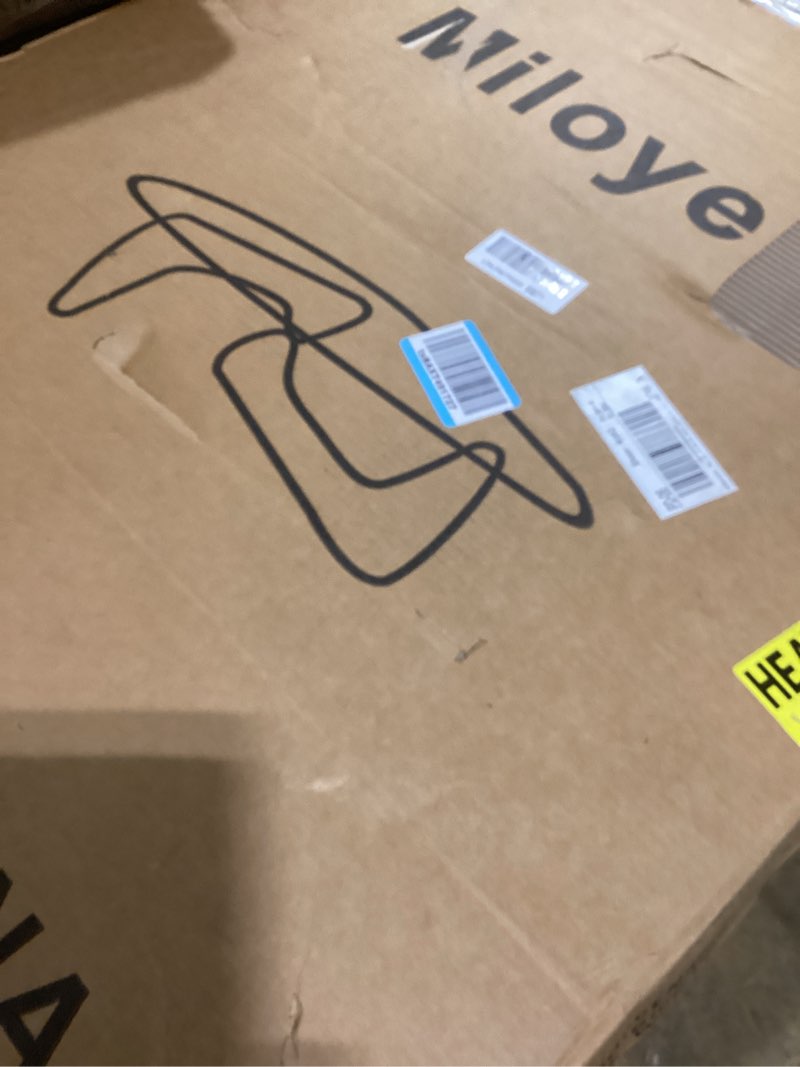 Miloyer Modern Coffee Table for Living Room and Small Spaces, 43.3" x 29.5" x 15.8" Triangle Tempere