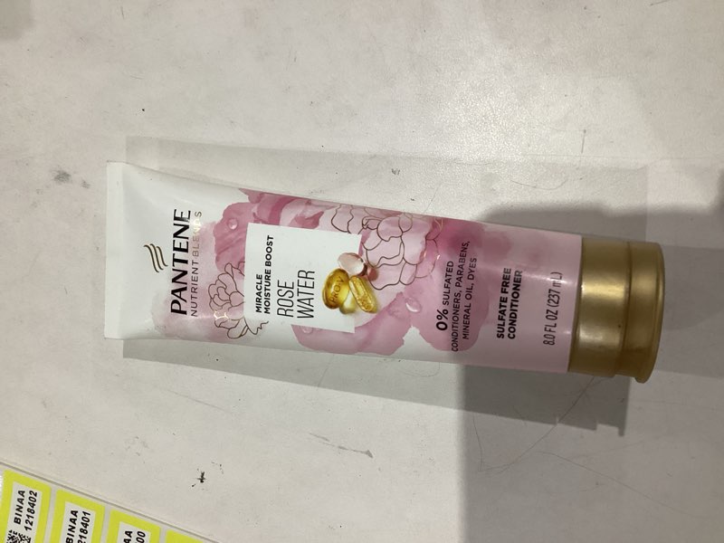 Condition photo showing New/Like New for Pantene Nutrient Blends Miracle Moisture Boost Rose Water Conditioner for Dry Hair, Sulfate Free, 8 Fl Oz 8 Fl Oz (Pack of 1)