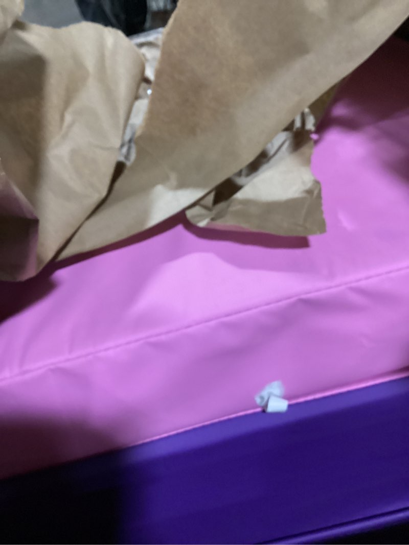 Condition photo showing As Is for amazon basics extra thick exercise yoga mat with carrying strap pink 1/2 inch