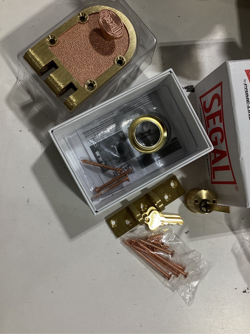 Condition photo showing Good Condition for segal se 15326 bronze deadlock, brass, single pack | single cylinder, flat strike