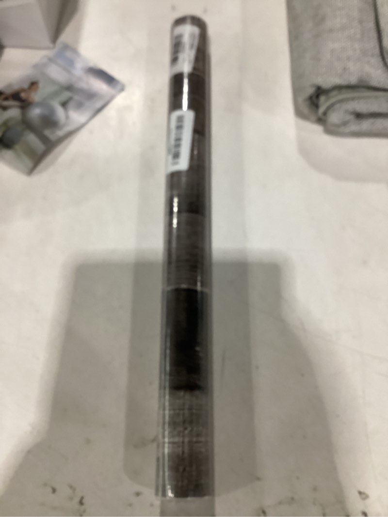 Condition photo showing New/Like New for peel and stick wood wallpaper grey/black vinyl 17.3"×120" contact paper self adhesive thick waterproof self adhesive for cabinets liveroom grey/black 17.3" x 120"