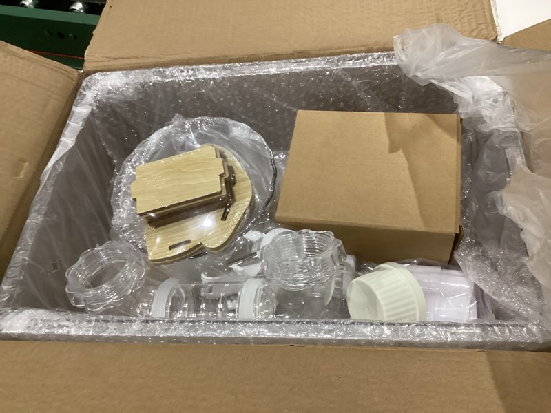 Condition photo showing As Is for 8 in 1 acrylic hamster cage with all accessories,2-layer hamster house with full transparent viewing,top open mouse cage for pet mice,large hamster habitat for dwarf hamster,gerbils; 18"x11"x13.4" transparent cage