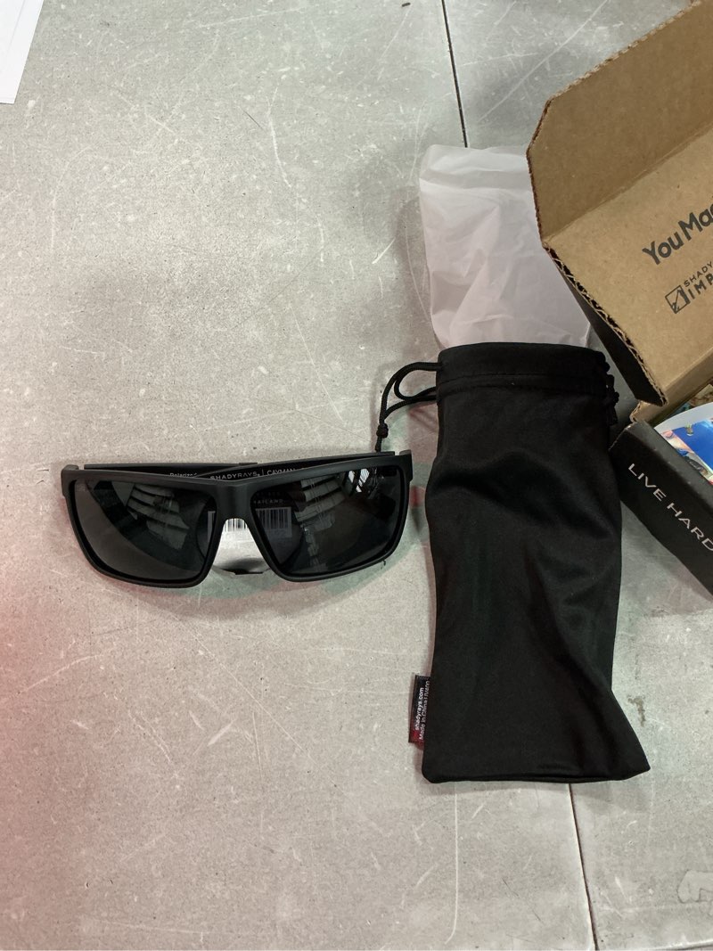 Condition photo showing Good Condition for shady rays cayman | everyday sunglasses with polarized lenses blackout undercover x-large