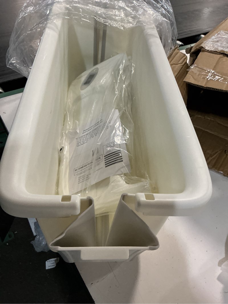 Condition photo showing Good Condition for collapsible baby bathtub - large capacity baby bath tub with thermometer & soft cushion | portable travel newborn infant bathtub | foldable toddler bathtub for baby 0 to 36 months (no stand) grey(no stand)