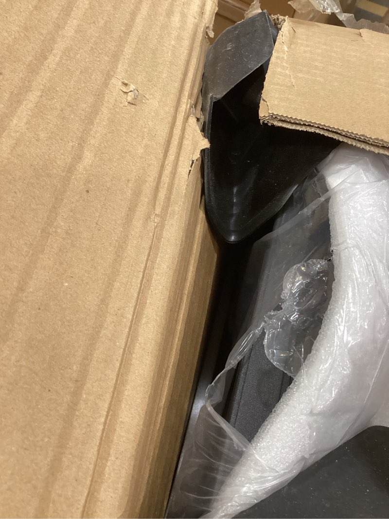 Condition photo showing As Is for Kitchen Garage Metal Shelves, Storage Shelves Organizer, Foldable Metal Shelving, Closet Shelving Unit, 28" W x 14" D x 50" H Bakers Rack Microwave Stand, Plant Stand with Wheels (4-Tier Shelf)